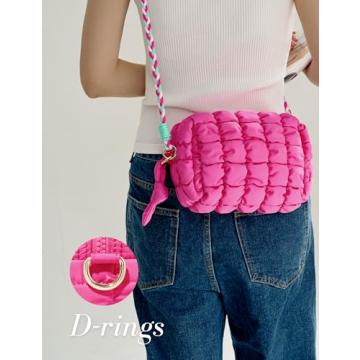 Stylish Yarnic Quilted Makeup Bag for Travel Beauty