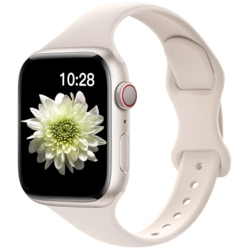 KingofKings Patenting Slim Thin Band Compatible with Apple Watch Bands for Women 42mm 38mm 40mm 41mm...