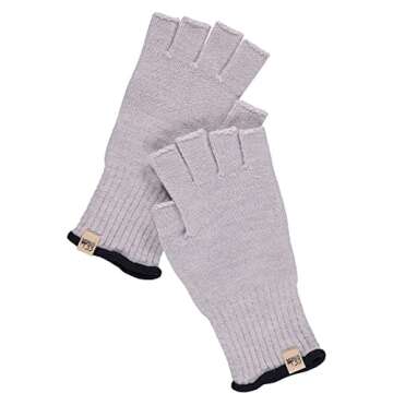 Minus33 Merino Wool Fingerless Gloves - Warm Knitted Gloves - Hunting Gloves - Half Finger Gloves