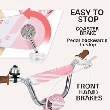 WEIZE Kids Bike,14 16 18 20 Inch Children Bicycle for Boys Girls Ages 3-12 Years Old, Rider Height 35-60 Inch, Coaster Brake, Multiple Color Options