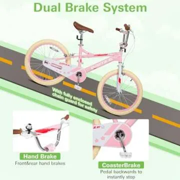 WEIZE Kids Bike,14 16 18 20 Inch Children Bicycle for Boys Girls Ages 3-12 Years Old, Rider Height 35-60 Inch, Coaster Brake, Multiple Color Options