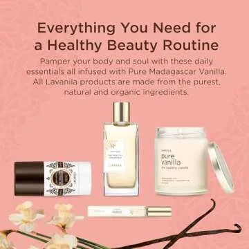 Lavanila Pure Vanilla Natural Aluminum Free Deodorant 2-Pack (2 Oz Each) - Solid Stick Deodorant for Men and Women, Natural Vegan Formula, Made In USA