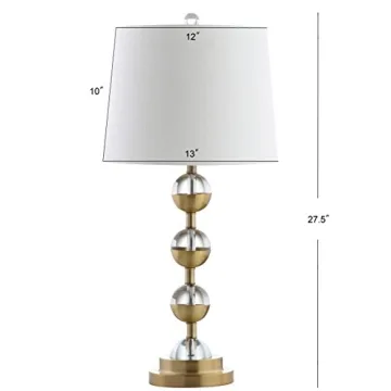 JONATHAN Y Crystal LED Table Lamps Set of 2 - Modern Style