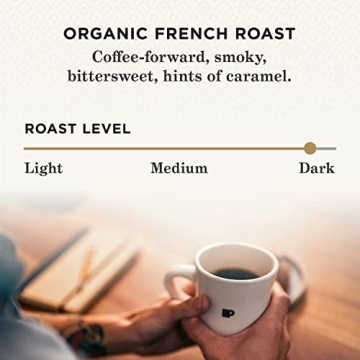 Peet's Organic French Roast Ground Coffee 18oz - Rich Flavor