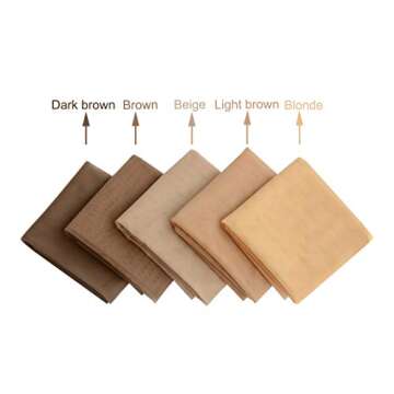 1/4 Yard Swiss Lace Net for Wig and Wig Caps Making or Lace Closure Hair Net for Repair Foundation Caps Wig Accessories (Dark Brown)