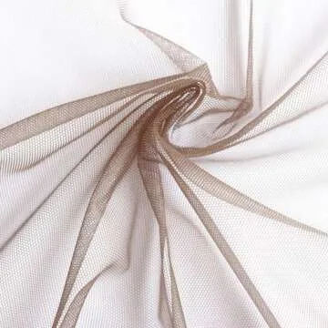 1/4 Yard Swiss Lace Net for Wig and Wig Caps Making or Lace Closure Hair Net for Repair Foundation Caps Wig Accessories (Dark Brown)