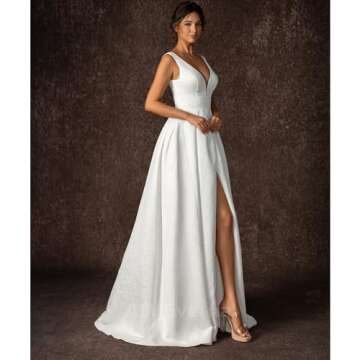 Bride Wedding Dress of Elegant Royal Style - AIMEvernal 2024 Summer Beach Gown