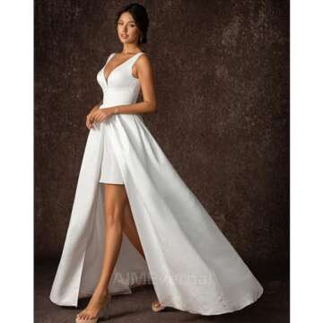 Elegant Royal Style Wedding Dress for Women, 2024 Summer