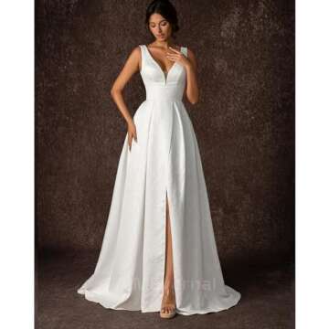 Elegant Royal Style Wedding Dress for Women, 2024 Summer