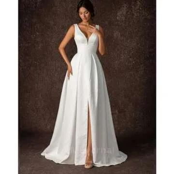 Elegant Royal Style Wedding Dress for Women, 2024 Summer