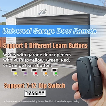Universal Garage Door Remote for Multi-Brand Openers