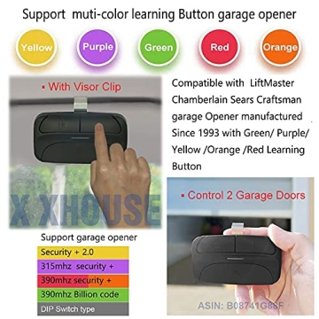 Universal Garage Door Remote for Multi-Brand Openers