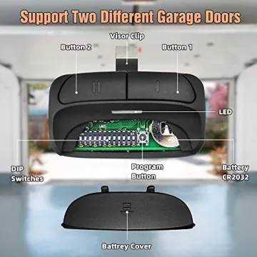 Universal Garage Door Remote for Multi-Brand Openers
