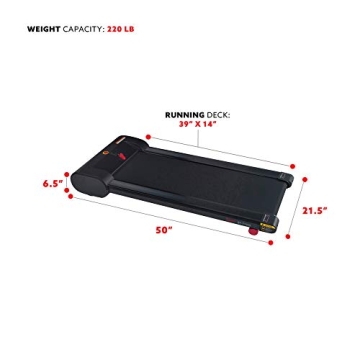 Sunny Health Fitness Under Desk Treadpad Remote LCD Display