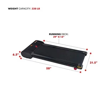 Sunny Health Fitness Under Desk Treadpad Remote LCD Display