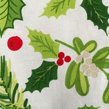 DII Boughs of Holly Christmas Napkin Set, 20x20 Inches