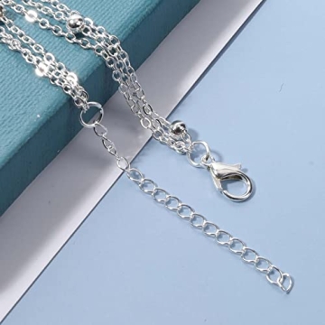 Yheakne Boho Layered Opal Moonstone Necklace Choker