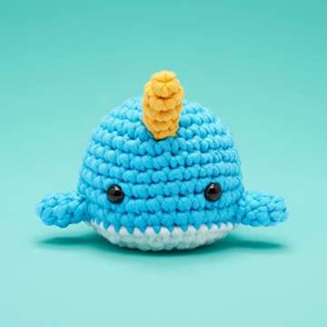 The Woobles Beginners Crochet Kit with Easy Peasy Yarn as seen on Shark Tank - with Step-by-Step Vid...