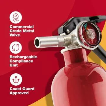 UL Rated HOME1 Rechargeable Fire Extinguisher Red