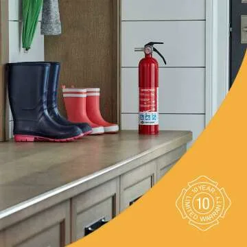 UL Rated HOME1 Rechargeable Fire Extinguisher Red