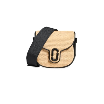Marc Jacobs The Woven J Marc Small Saddle Bag, Natural