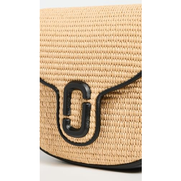 Marc Jacobs The Woven J Marc Small Saddle Bag, Natural