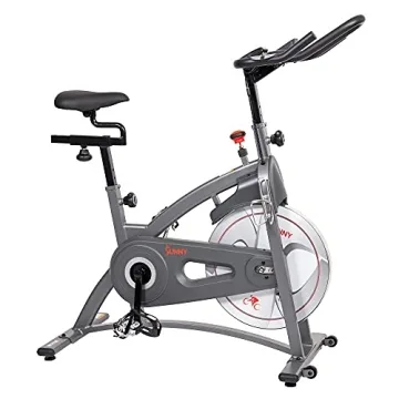 Sunny Health & Fitness Indoor Cycling Exercise Bike with Adjustable Resistance