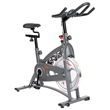 Sunny Health & Fitness Indoor Cycling Exercise Bike with Adjustable Resistance