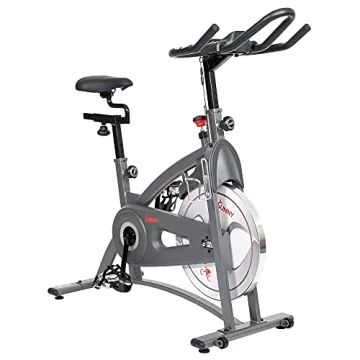 Sunny Health & Fitness Indoor Cycling Exercise Bike with Adjustable Resistance