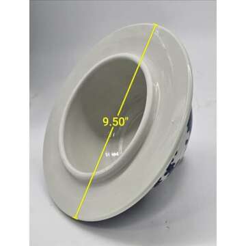 24" Blue and White Dragon Porcelain Ginger Jar Vase