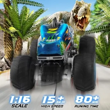 Rhybor Remote Control Dinosaur Car for Kids Ages 4-12
