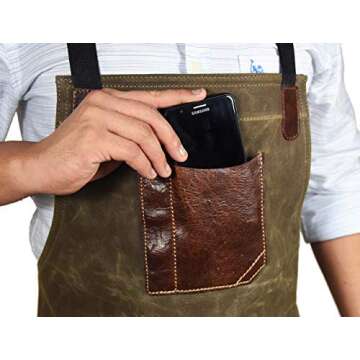 Durable Shop Apron With Tool Pockets for All