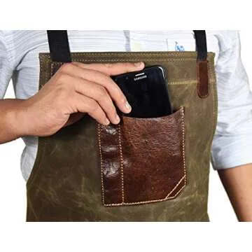 Durable Shop Apron With Tool Pockets for All