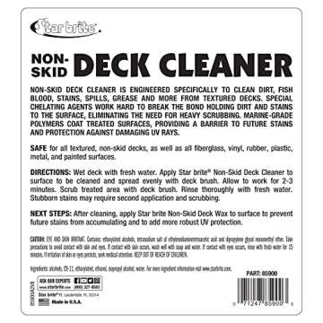 STAR BRITE Non-Skid Deck Cleaner & Protectant - Ultimate Boat Deck Wash - Protects Against Future St...