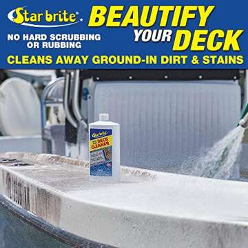 STAR BRITE Non-Skid Deck Cleaner & Protectant - Ultimate Boat Deck Wash - Protects Against Future Stains & UV - Ideal for Fiberglass, Vinyl, Plastic & Painted Surfaces -1 Gallon (085900)