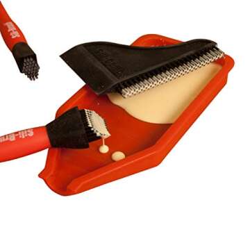 Sili Non-Stick Silicone Glue Brush Wood Glue Applicator Kit | Silicone Glue Spreader Comb/Squeegee &...