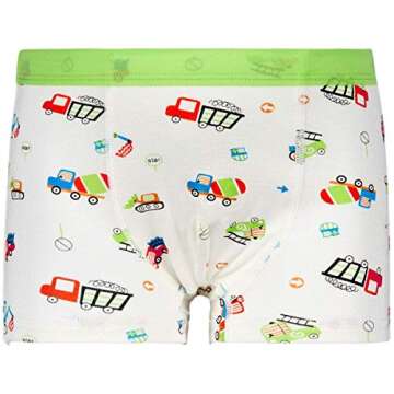 CC&La Dame Toddler Boxer Briefs Engineering Truck 5 Pack