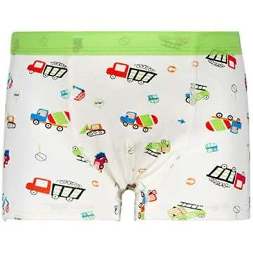 CC&La Dame Toddler Boxer Briefs Engineering Truck 5 Pack