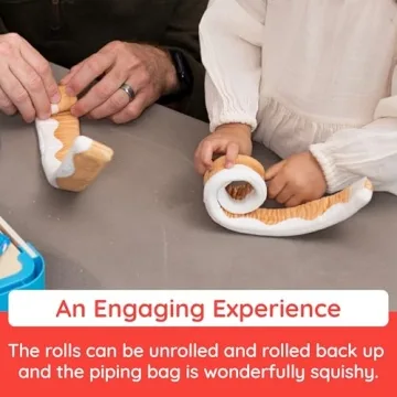 Pretend Play Cinnamon Roll Set for Kids Kitchen Fun Ages 3-7