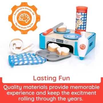 Pretend Play Cinnamon Roll Set for Kids Kitchen Fun Ages 3-7