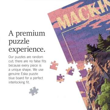 Lantern Press 1000 Piece Jigsaw Puzzle, Mackinac Island, Michigan, Arch Rock