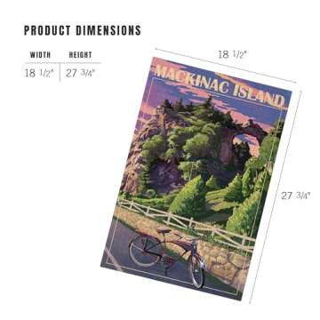 Lantern Press 1000 Piece Jigsaw Puzzle, Mackinac Island, Michigan, Arch Rock