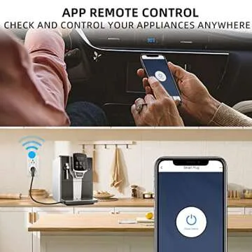 Smart Plug ESICOO, WiFi Plugs That Work with Alexa, Echo, Google Home, Surge Protector & Timer & Group Controller, ETL & FCC Certified, No Hub Required, 2.4G WiFi Only, 4 Pack