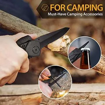 Christmas Stocking Stuffers for Men Dad Adults Gifts 16 In 1 Pocket Multitool Knife Plier Camping Accessories Multi Tool Gadgets Birthday Him Boyfriend Husband Women Who Have Everthing Wants Nothing