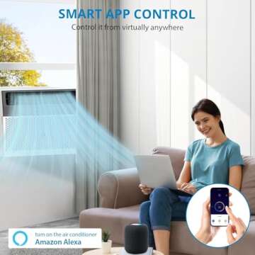 GarveeHome 6000 BTU AC - Quiet, Smart & Efficient Cooling