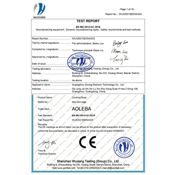 AOLEBA 10.5mm Static Climbing Rope for Outdoor Adventures