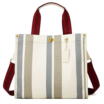 Tote Bag Hobo Bag for Women Canvas Shoulder Bag Chic Crossbody Bag Satchel Large Handbag Color Contr...