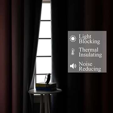 Pink and Grey Ombre Blackout Curtains - 84 Length