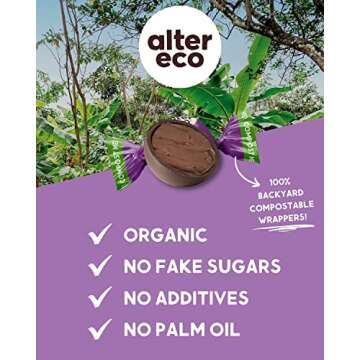 Alter Eco | Dark Chocolate Truffles | Pure Dark Cocoa, Fair Trade, Organic, Non-GMO, Gluten Free | 60 Truffles (Medley)