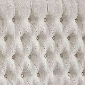 Elegant Linen Upholstered King Headboard for Bedroom